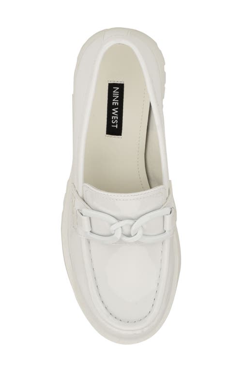 Shop Nine West Gables Lug Loafer In White