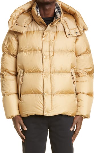 GUCCI Down jacket with detachable sleeves in red/ blue