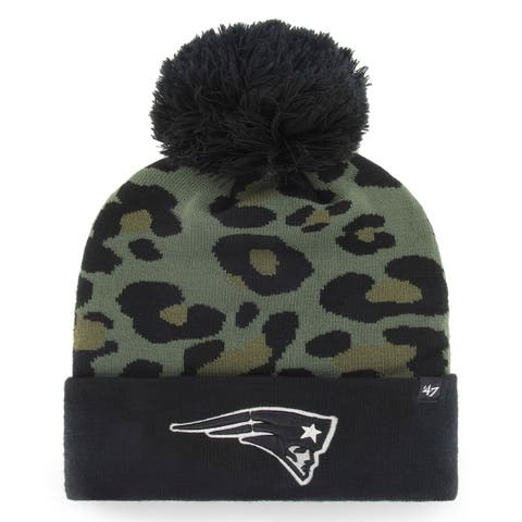 Women's '47 Black Detroit Tigers Serengeti Beanie Hat with Pom