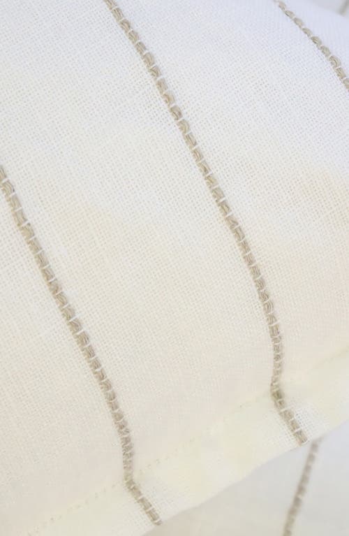 Pom Pom At Home Blake Big Linen Accent Pillow In White/ocean