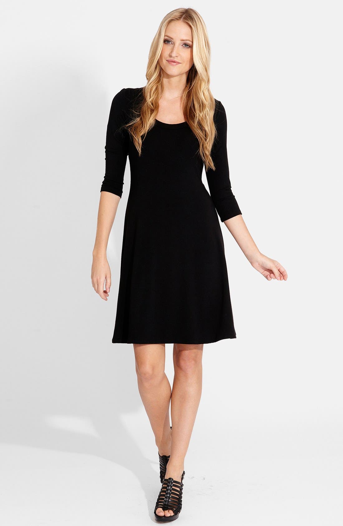 Karen Kane Womens Black-Ivory Crinkled Cami Daytime Maxi Dress XL BHFO 9315 