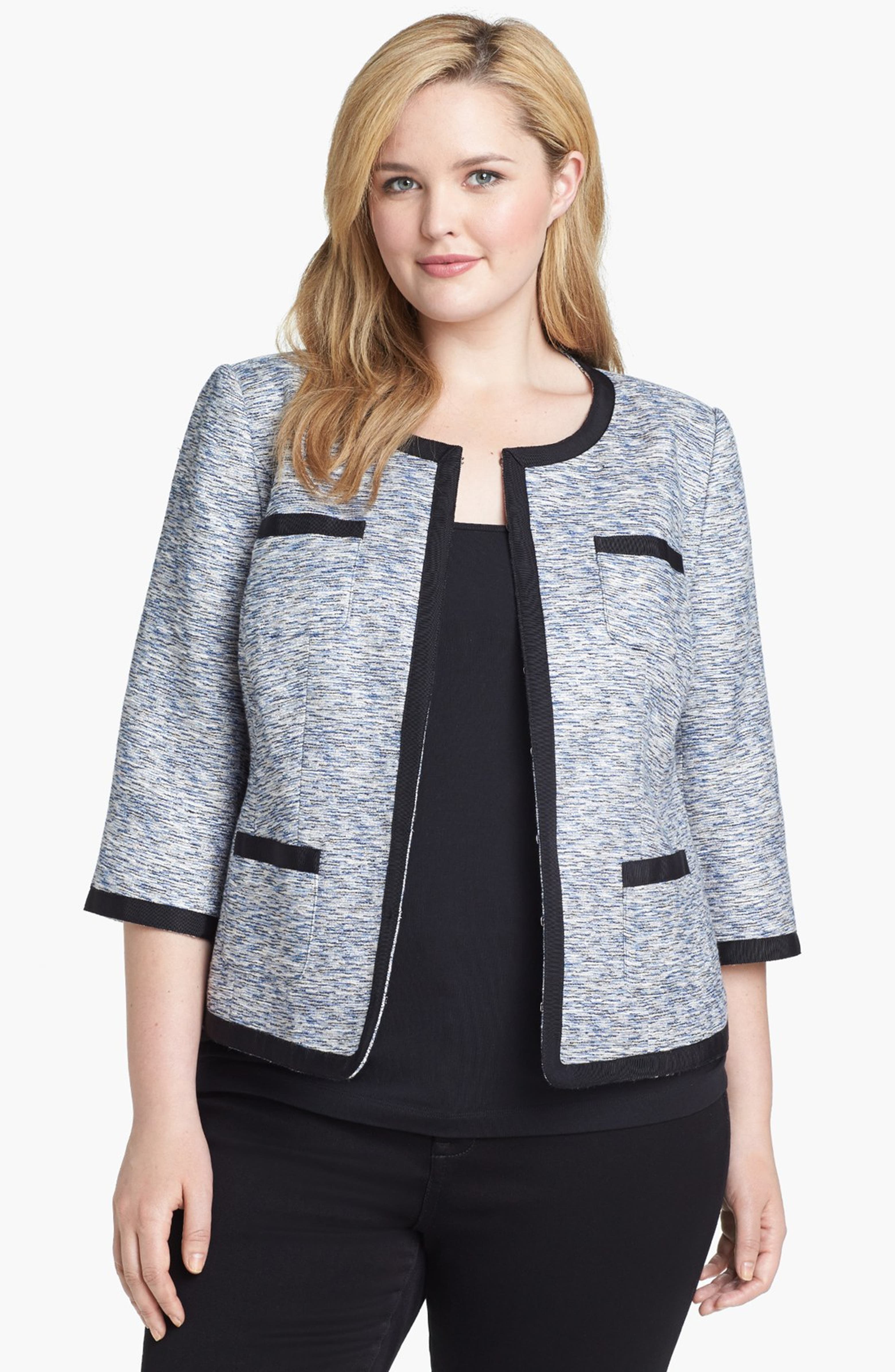 Sejour Tweed Jacket (Plus Size) | Nordstrom