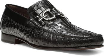 Donald Pliner Dacio Croc Embossed Bit Loafer (Men) | Nordstrom