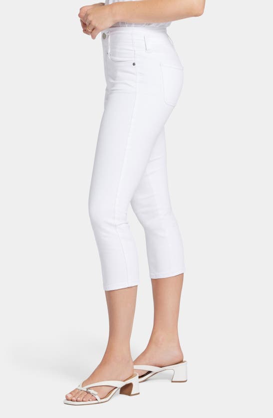 Shop Nydj Ami High Waist Skinny Capri Jeans In Optic White