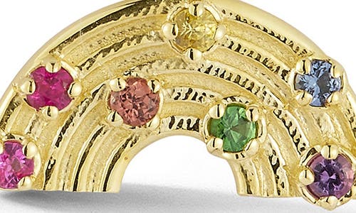 Ember Fine Jewelry Rainbow Semiprecious Stone Pendant Necklace In Gold