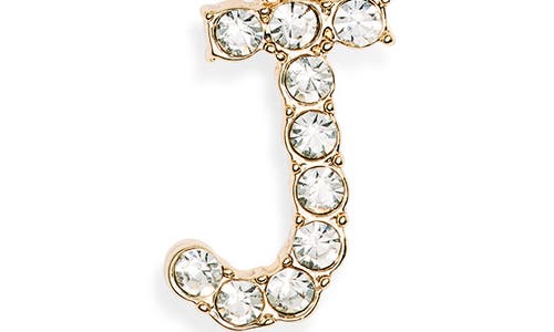 Shop Baublebar Crystal Initial Pendant Necklace In Gold J