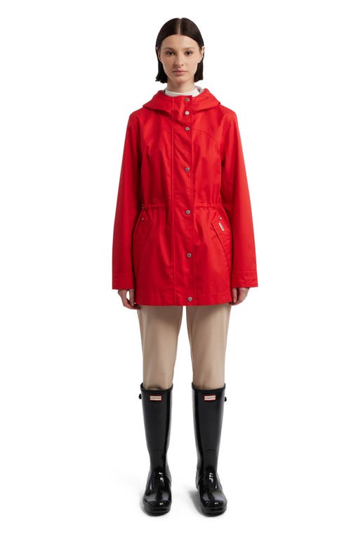 Shop Hunter Adela Classic Waterproof Rain Jacket In  Red