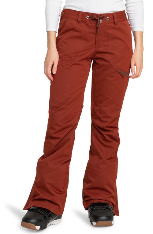 Nadia Insulated Waterproof Snow Pants in Smoked Paprika