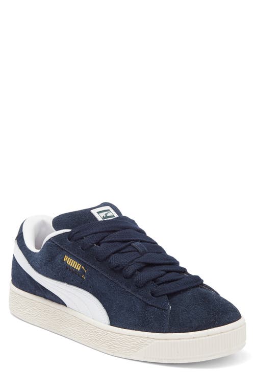 PUMA Suede XL Hairy Sneaker Club Navy-Frosted Ivory at Nordstrom,