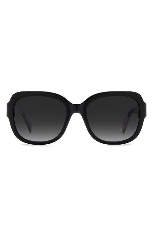 Kate Spade New York Laynes 55mm Gradient Sunglasses In Black/grey Shaded