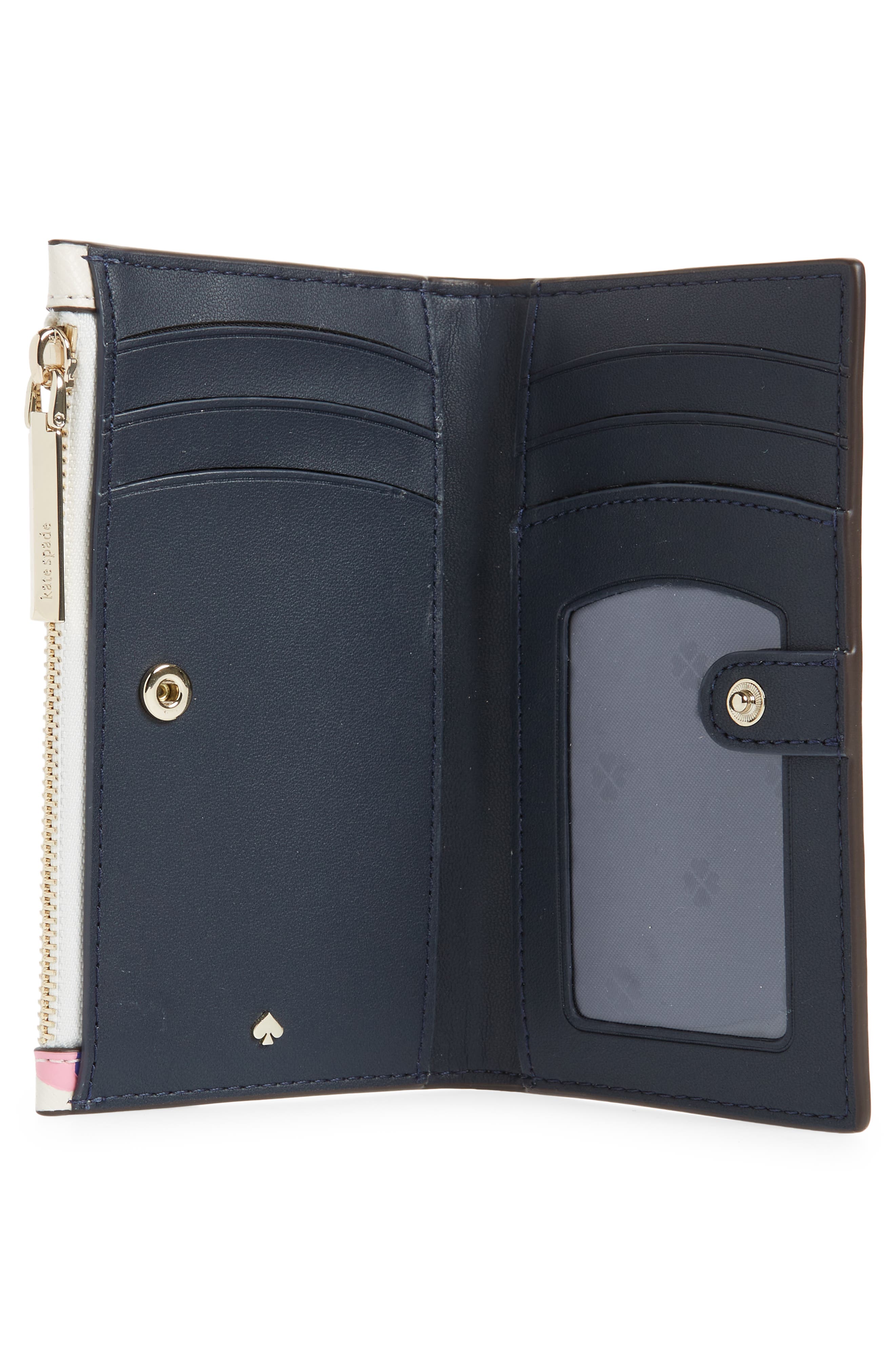 cream bifold wallet