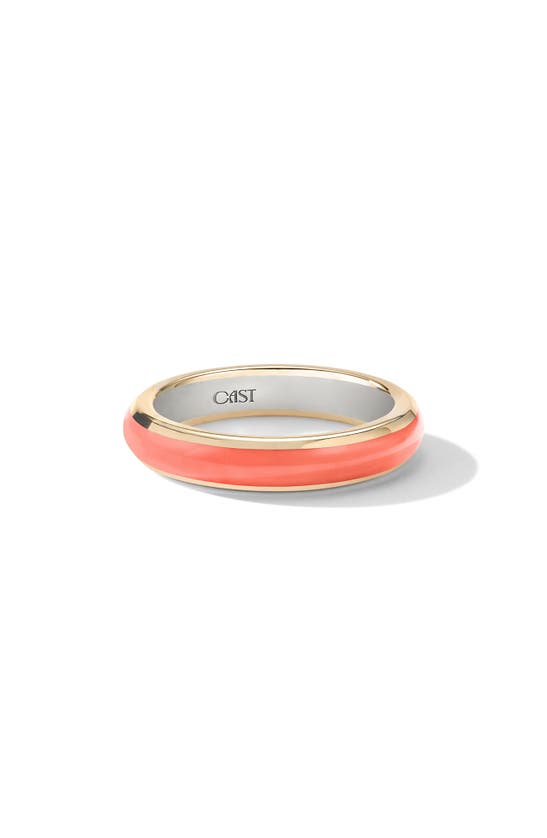 Shop Cast The Halo Stacking Ring In Peach