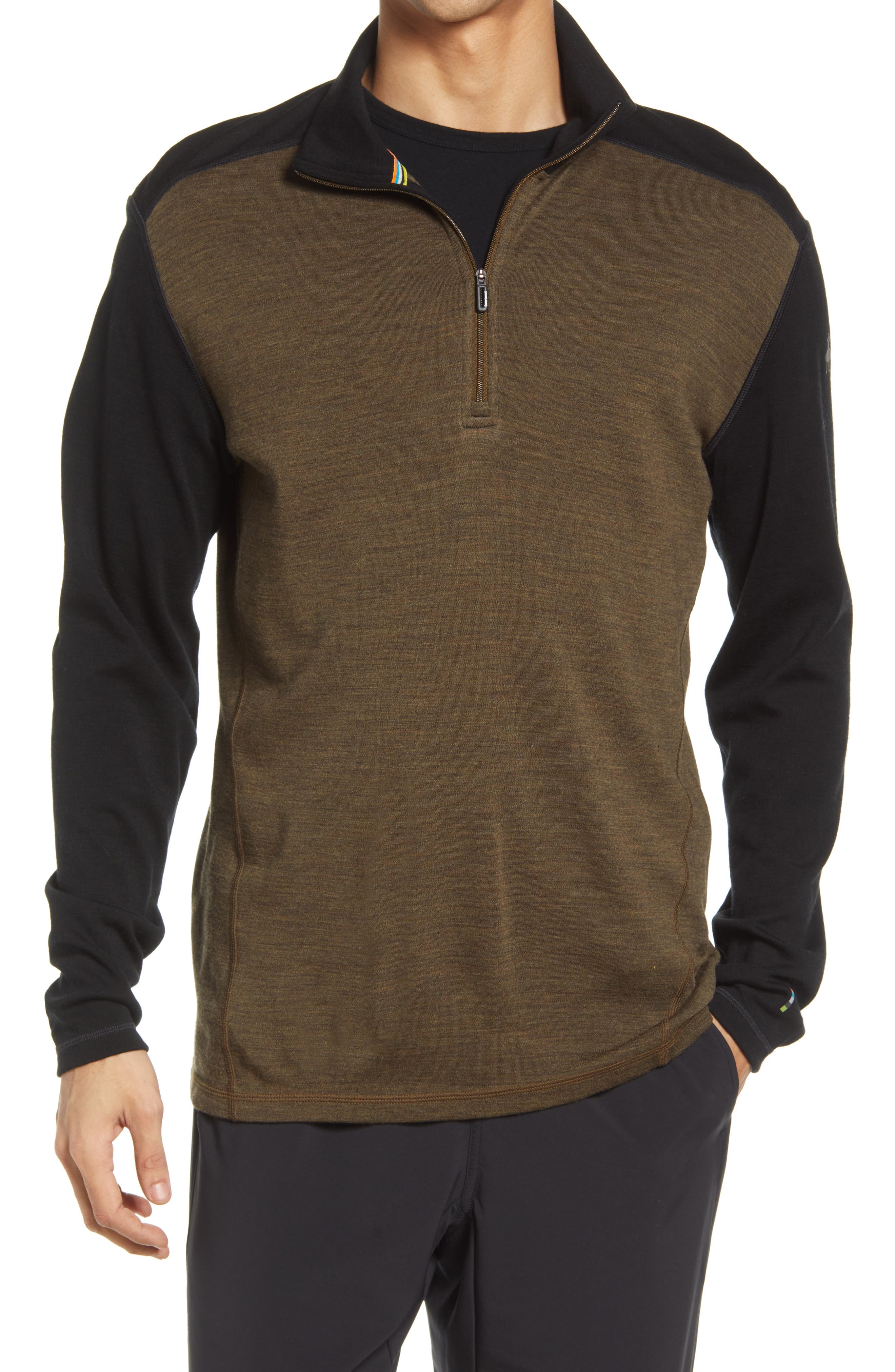 smartwool men's quarter zip