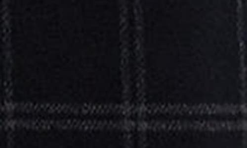 Shop Lauren Ralph Lauren Windowpane Plaid Wool Blend Coat In Navy Blue/grey Windowpane