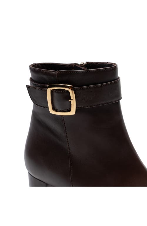 Bruno Magli Petra Pointed Toe Bootie In Brown