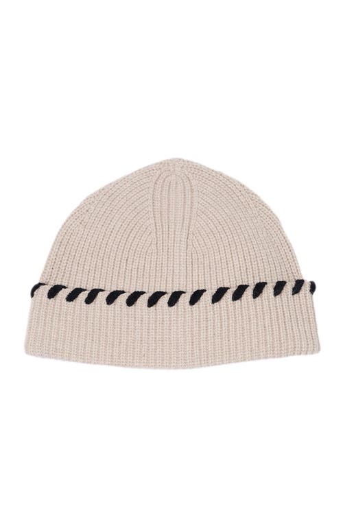 Shop Sandro Knit Hat In Beige