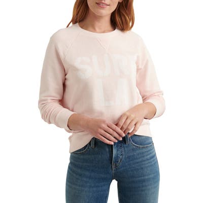 Lucky Brand Surf Graphic Sweatshirt, Pink