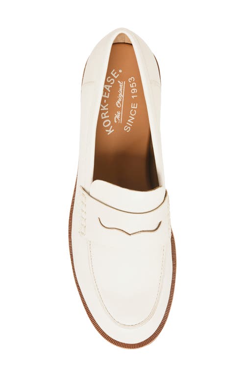 Kork-ease ® Carlisle Penny Loafer In White Leather