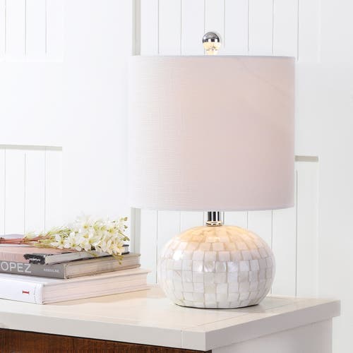 Jonathan Y Wilson Seashell Led Table Lamp In White