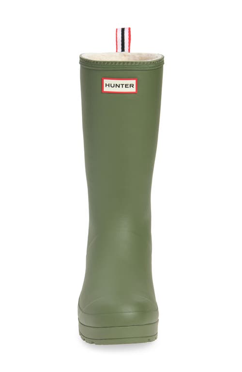 Shop Hunter Play™ Tall Insulated Waterproof Rain Boot In Lichen Green/black