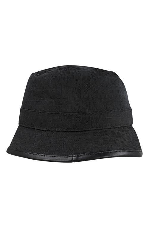 MICHAEL Michael Kors Jacquard Bucket Hat in Black at Nordstrom, Size Small