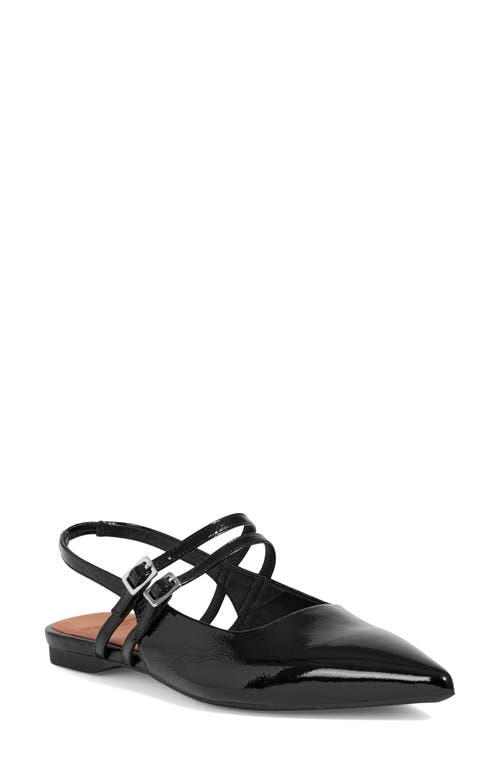 Vagabond Shoemakers Hermine Pointed Toe Slingback Flat Black at Nordstrom,