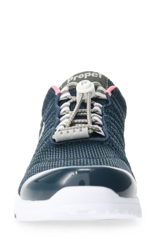 Shop Propét Travel Walker Ii Running Shoe In Navy/melon