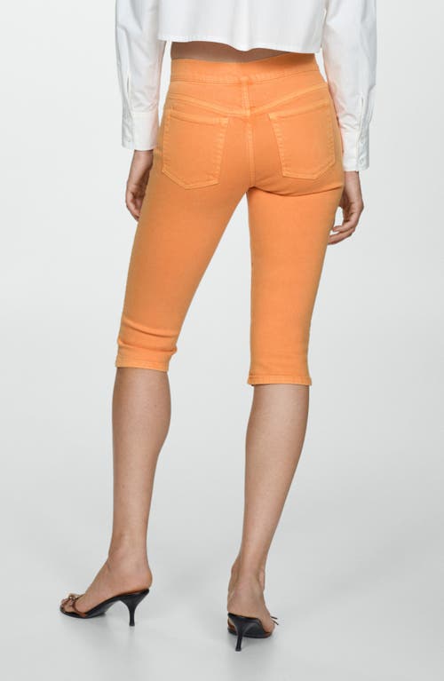 Mango Women's Capri Slim-fit Jeans In Orange