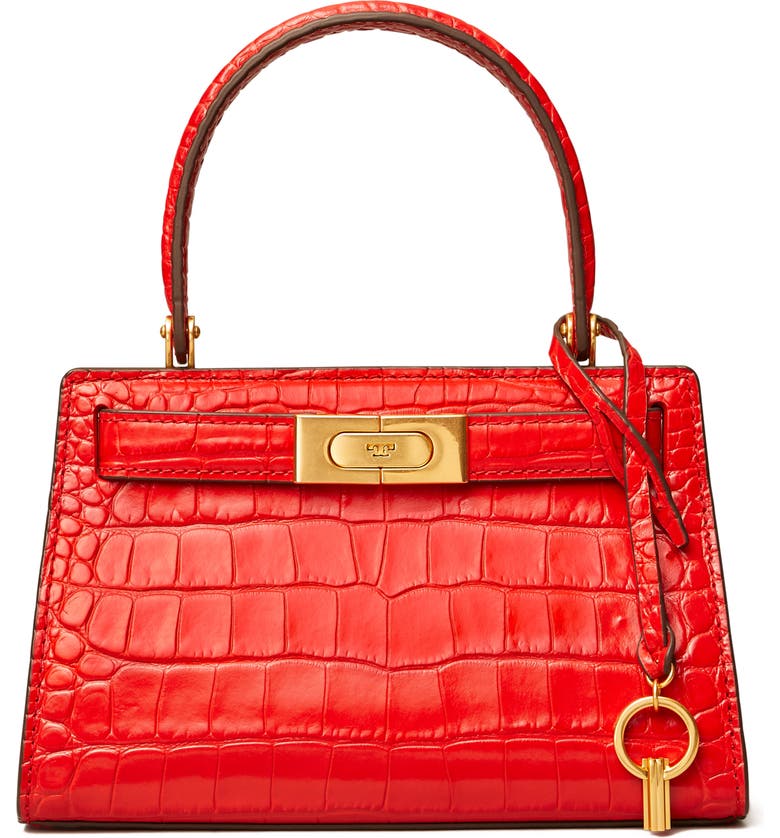 Tory Burch Lee Radziwill Croc Embossed Leather Tote | Nordstrom