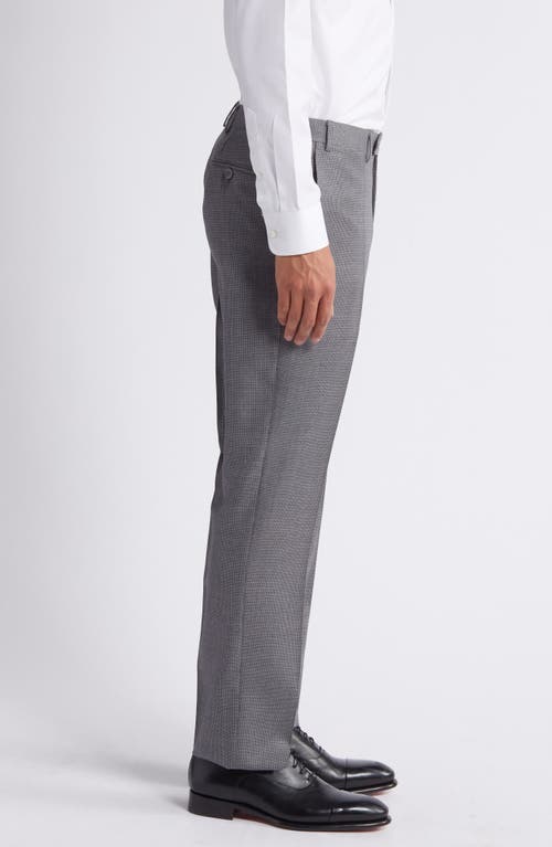 Shop Canali Siena Regular Fit Solid Wool Dress Pants In Light Grey