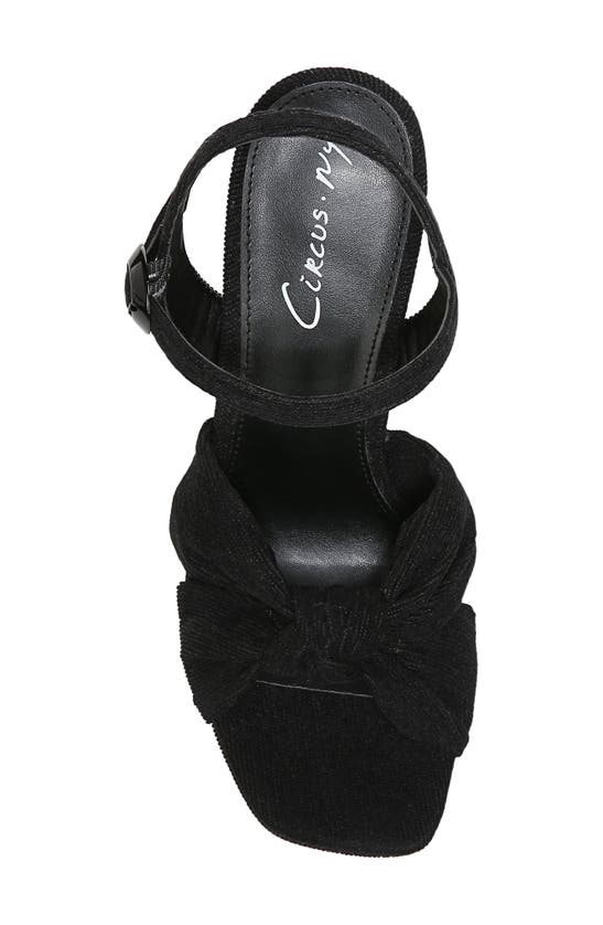 Circus Ny Audrea Platform Sandal In Black Corduroy