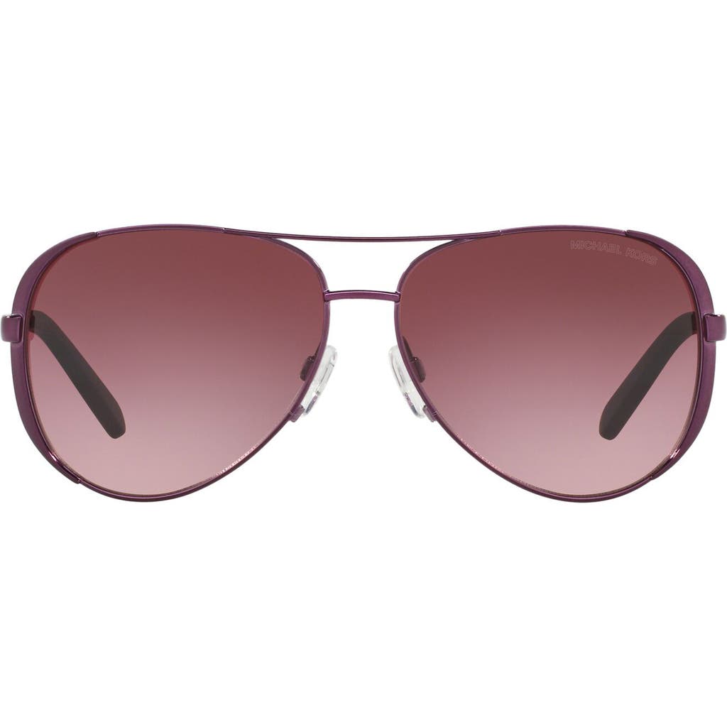 Michael Kors Collection 59mm Aviator Sunglasses In Burgundy