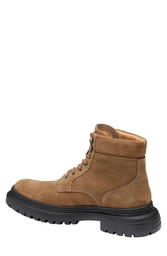 Johnston & Murphy Kelton Plain Toe Boot In Taupe Suede