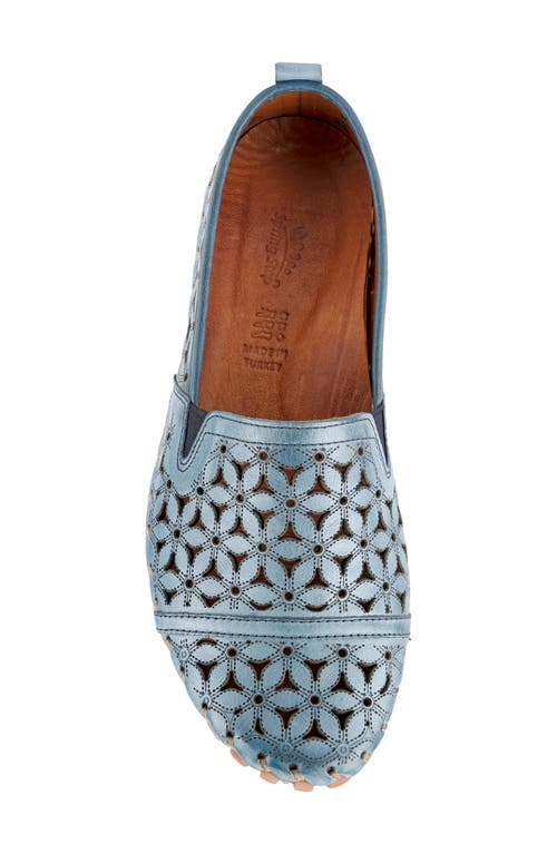 Spring Step Flowerflow Slide Sandal In Blue