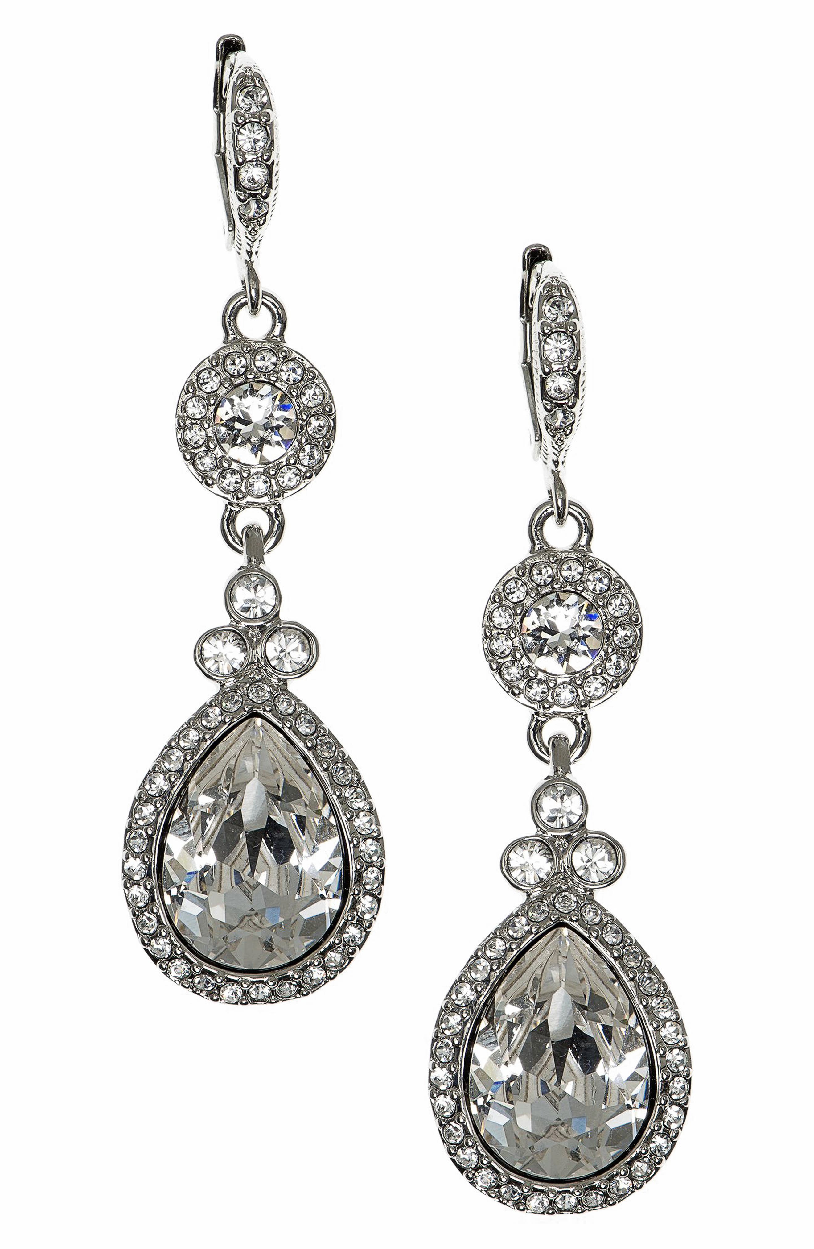Givenchy Pavé Double Drop Earrings Nordstrom