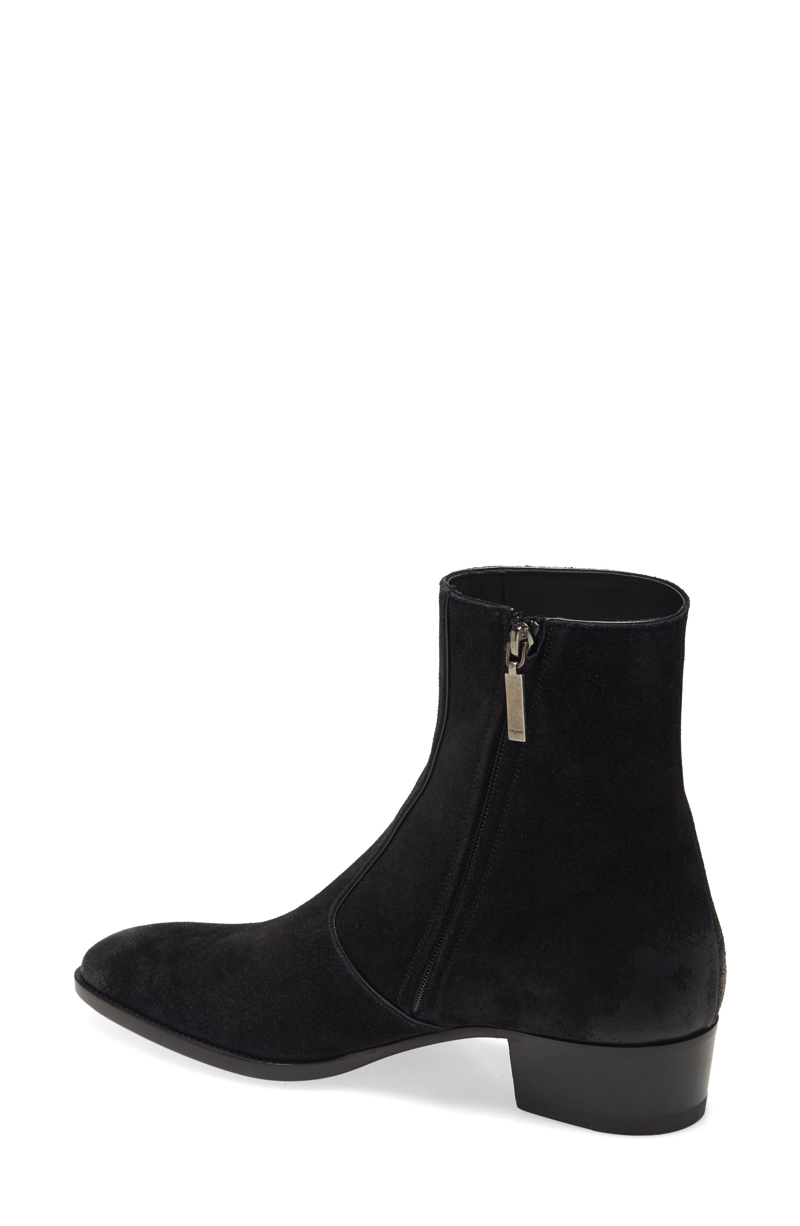 saint laurent zip boots