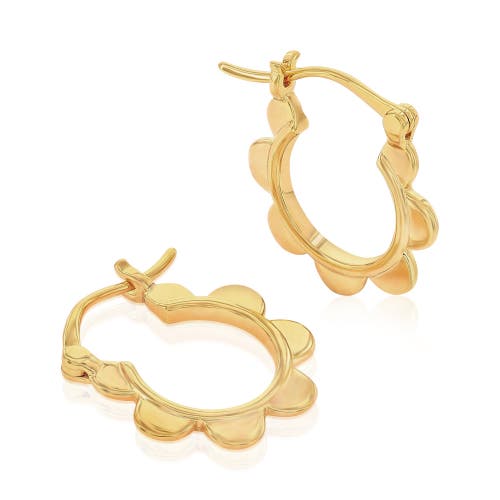 Shop Donatello Gian Gold-tone Flower Hoops