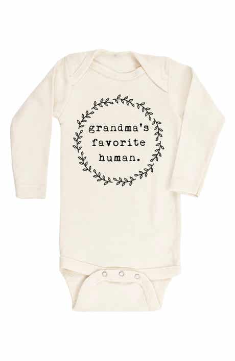 Tenth & Pine Grandma's Favorite Human Organic Cotton Bodysuit (Baby)