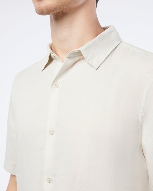 Shop Onia Jack Air Linen Shirt In Stone