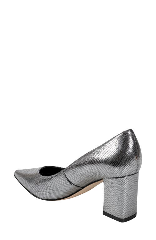 Shop Marc Fisher Ltd Zala Block Heel Pump In Pewter