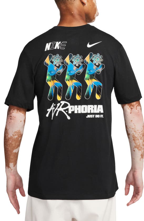 Shop Nike Airphoria Graphic T-shirt In Black