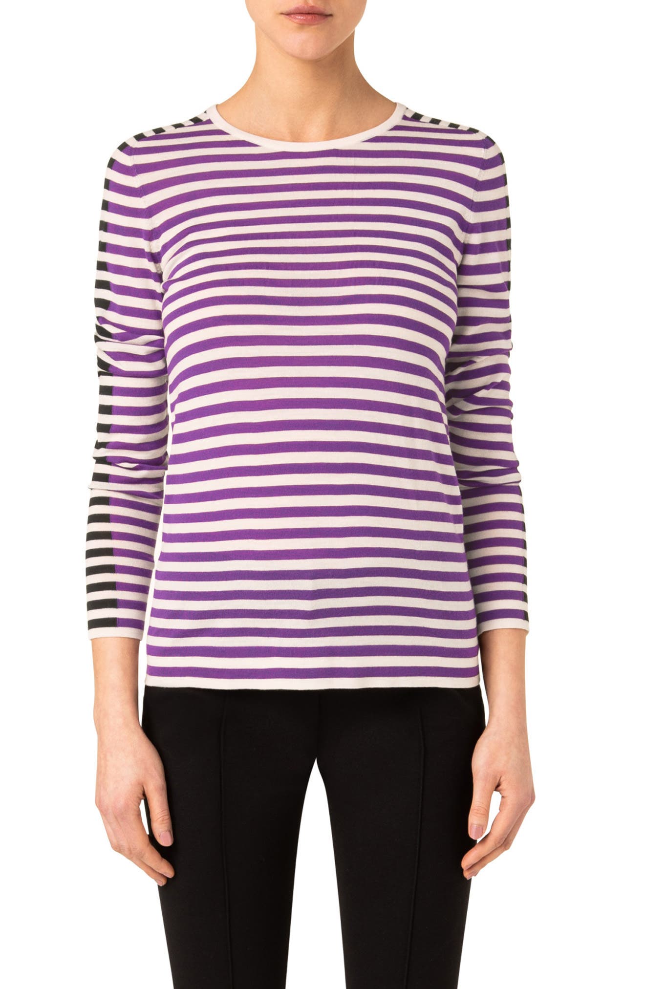 Akris punto Kadak Stripe Virgin Merino 