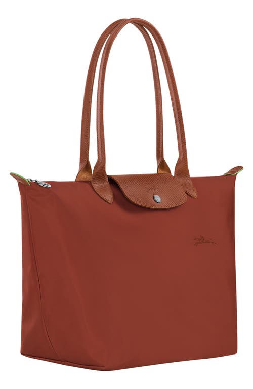 Shop Longchamp Large Le Pliage Tote In Chesnut