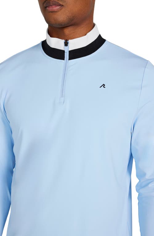 Shop Redvanly Dunham Golf Quarter Zip Pullover In Atmosphere