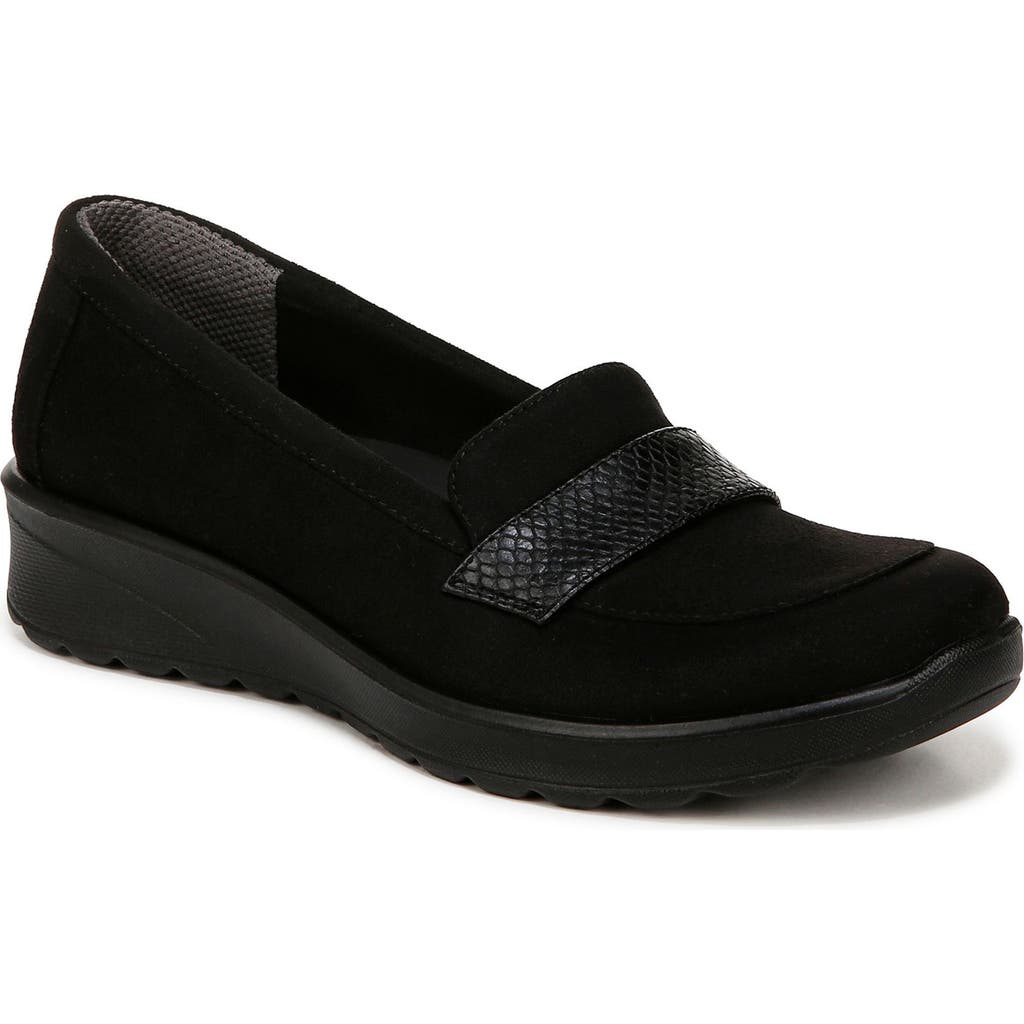 Bzees Women's Gamma 2 Washable Slip On Loafers In Black