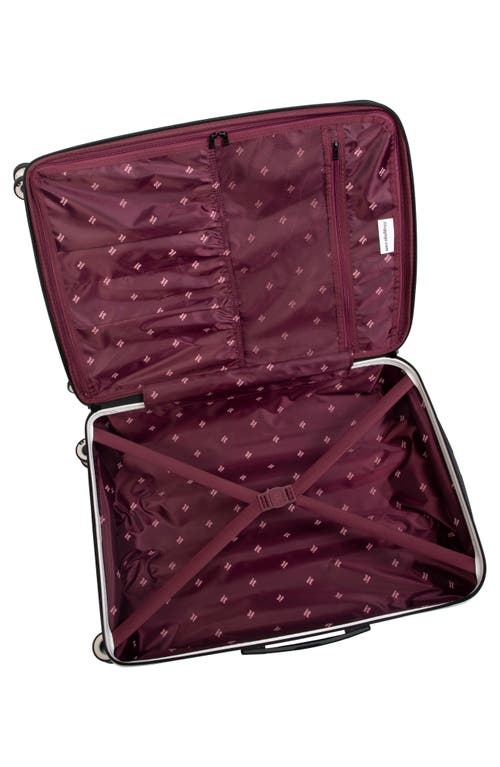 Shop It Luggage Convolved Two-tone 19" Spinner Suitcase In Muted Pink/port