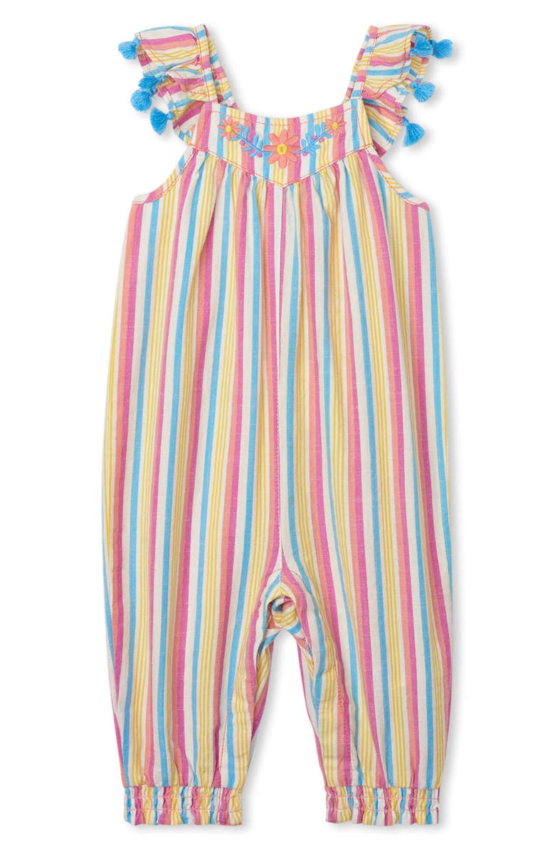 HATLEY Dream Stripes Romper, Main, color, PINK MULTI