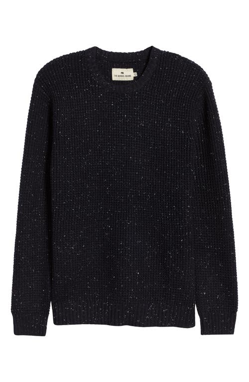 Shop The Normal Brand Seawool Nep Crewneck Sweater In Navy