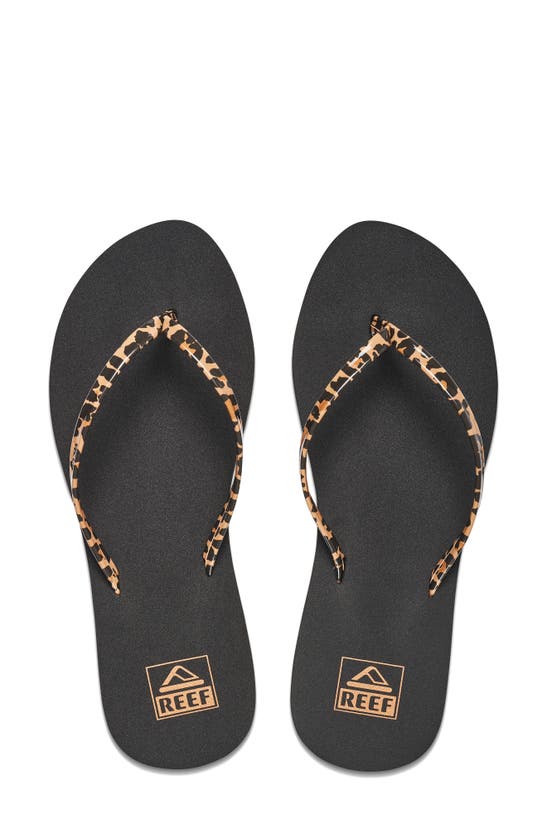 Reef Bliss Nights Flip Flop In Classic Leopard