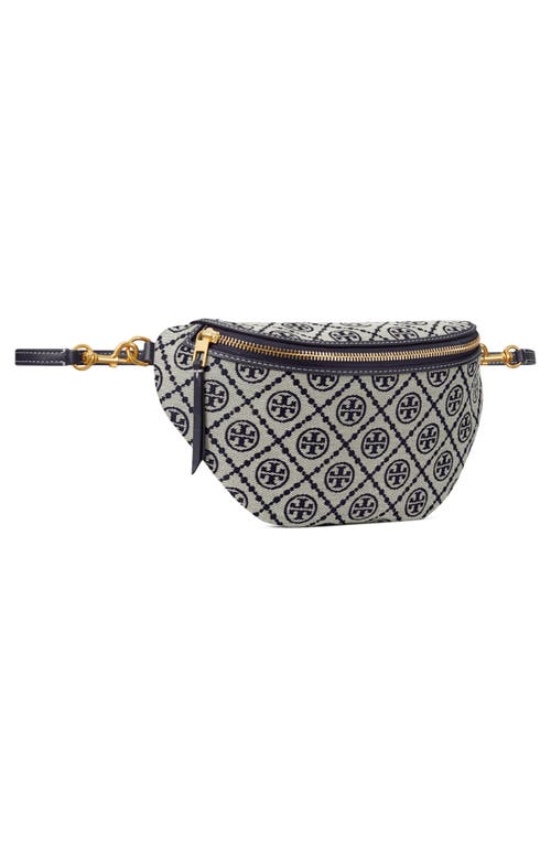 Tory Burch T Monogram Jacquard Belt Bag In Tory Navy